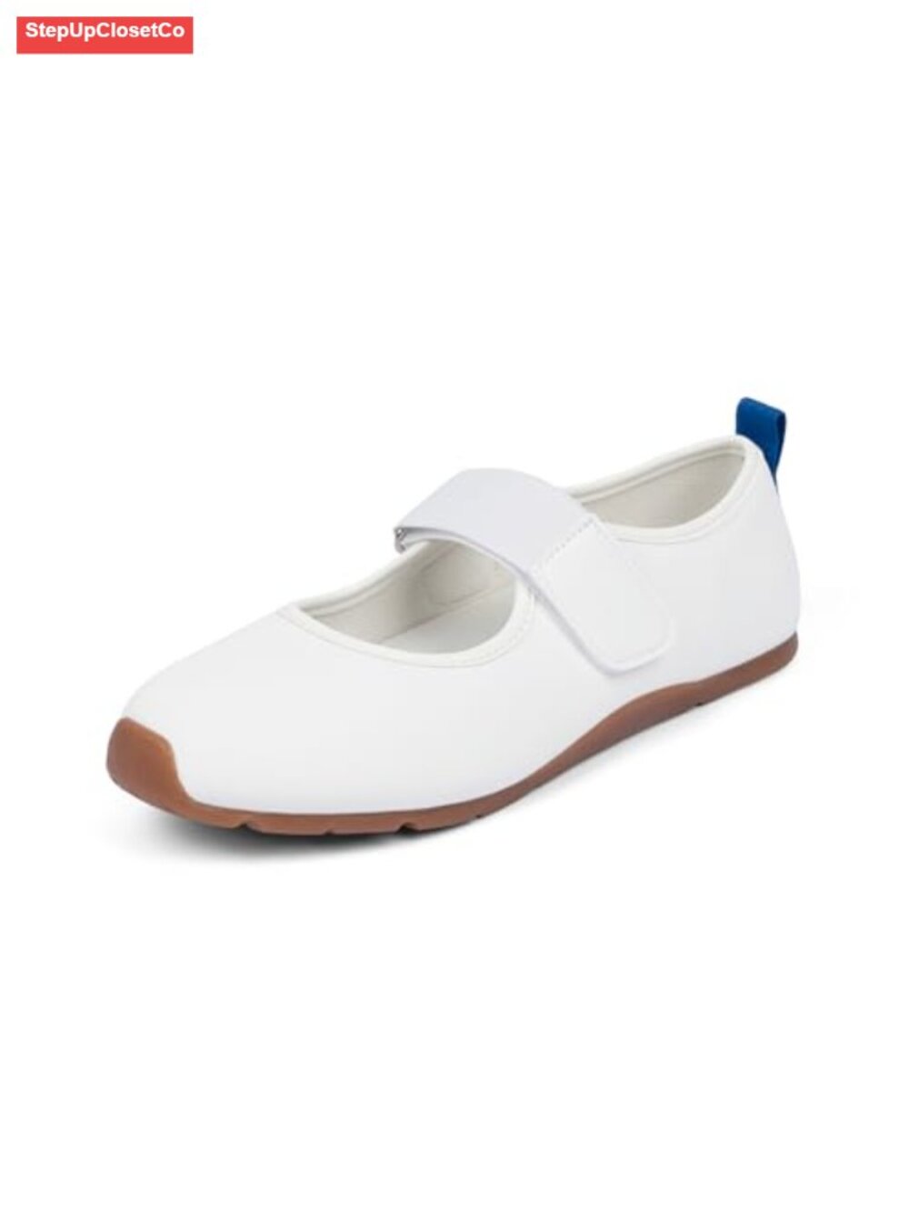 Mary Jane Sneakers - Hook & Loop, Lightweight, Cushioned, Breathable Walking
